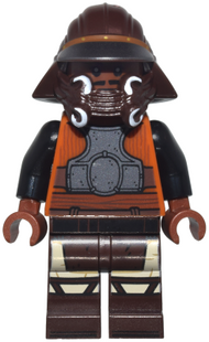 Lando Calrissian - Skiff Guard, Dark Brown Printed Legs | sw1369