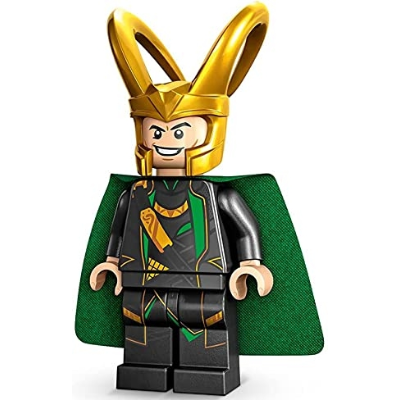 Loki - Costume gris foncé perle, cape en tissu | sh0860