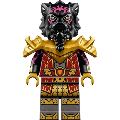 Lord Ras - Dark Red Robe, Pearl Gold Shoulder Armor | njo0812