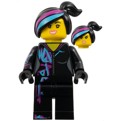 Lucy Wyldstyle with Magenta Lined Hoodie | tlm103