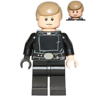 Luke Skywalker - Jedi Master, Dark Tan Smooth Hair | sw0635