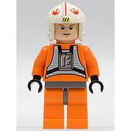 Luke Skywalker - Combinaison de pilote de X-wing, Torse simple et casque, couleur nougat clair (2010) | sw0090a