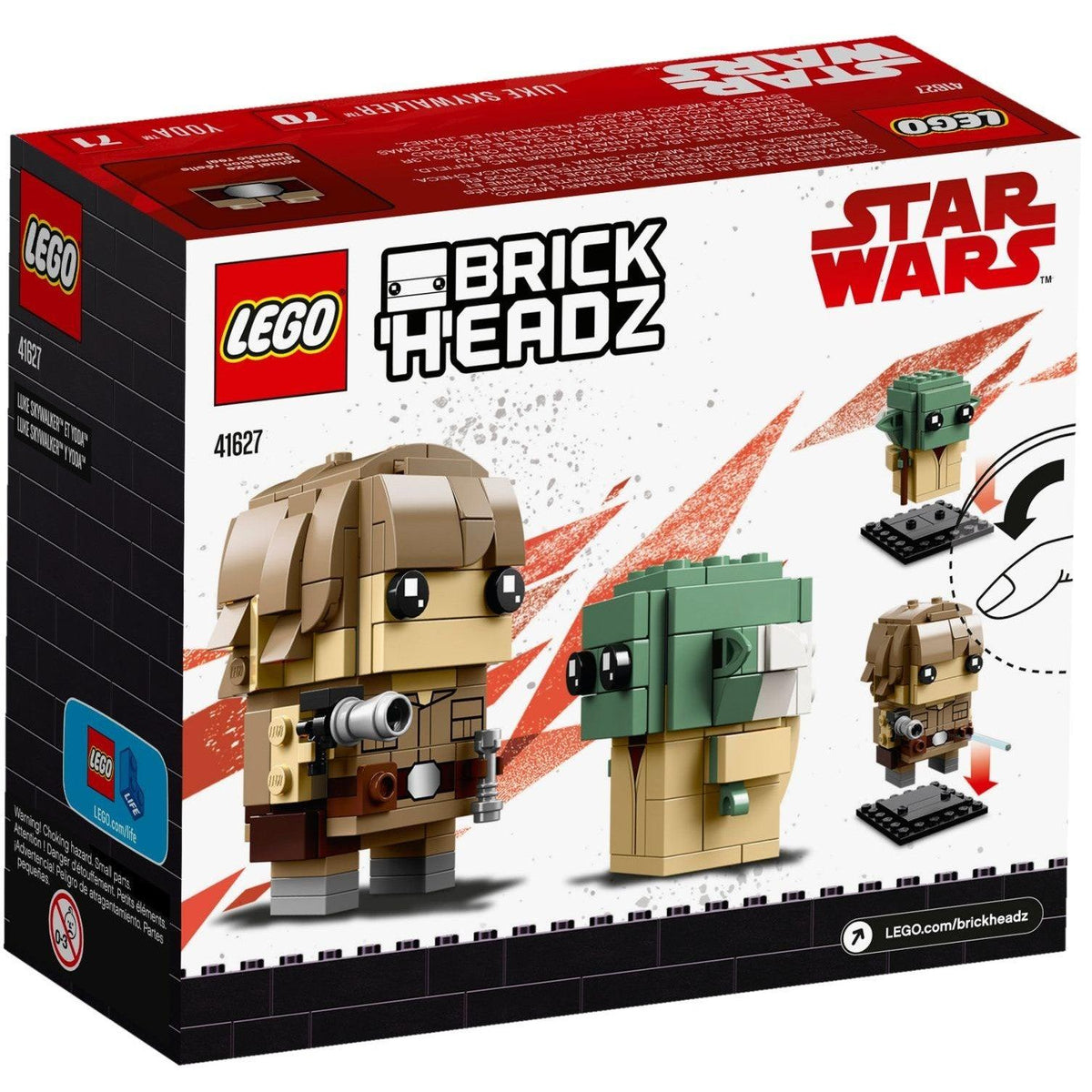Luke Skywalker et Yoda | BrickHeadz | 41627