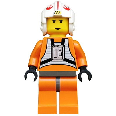 Luke Skywalker with Dark Gray Hips (Pilot) | sw0019