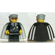 Madame Rolanda Hooch - Tenue noire, tête jaune, cape à rayures blanches | hp021