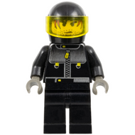 Male Actor 3, Driver, Black Helmet, Trans-Yellow Visor | stu016