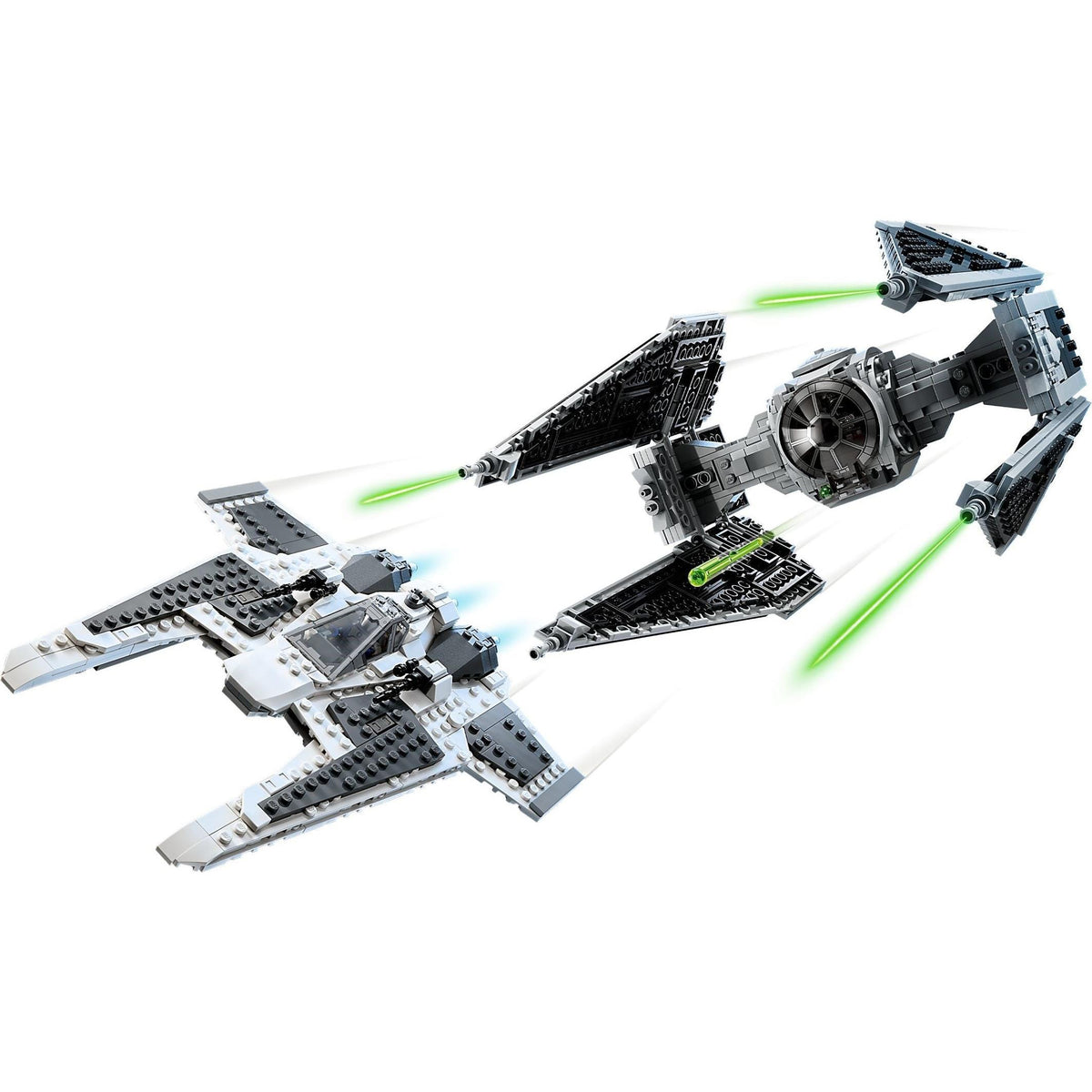 Mandalorian Fang Fighter vs TIE Interceptor | Star Wars | 75348