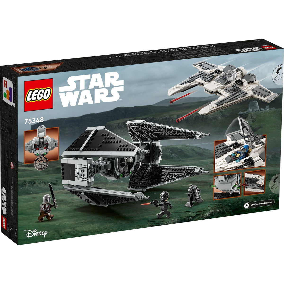 Chasseur Fang Mandalorien contre Intercepteur TIE | Star Wars | 75348