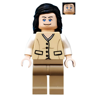 Marion Ravenwood - Gilet beige, jambes beige foncé | iaj019