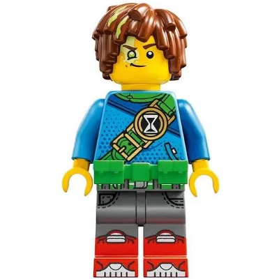 Mateo - Dark Azure Robe, Bright Green Utility Belt | drm003