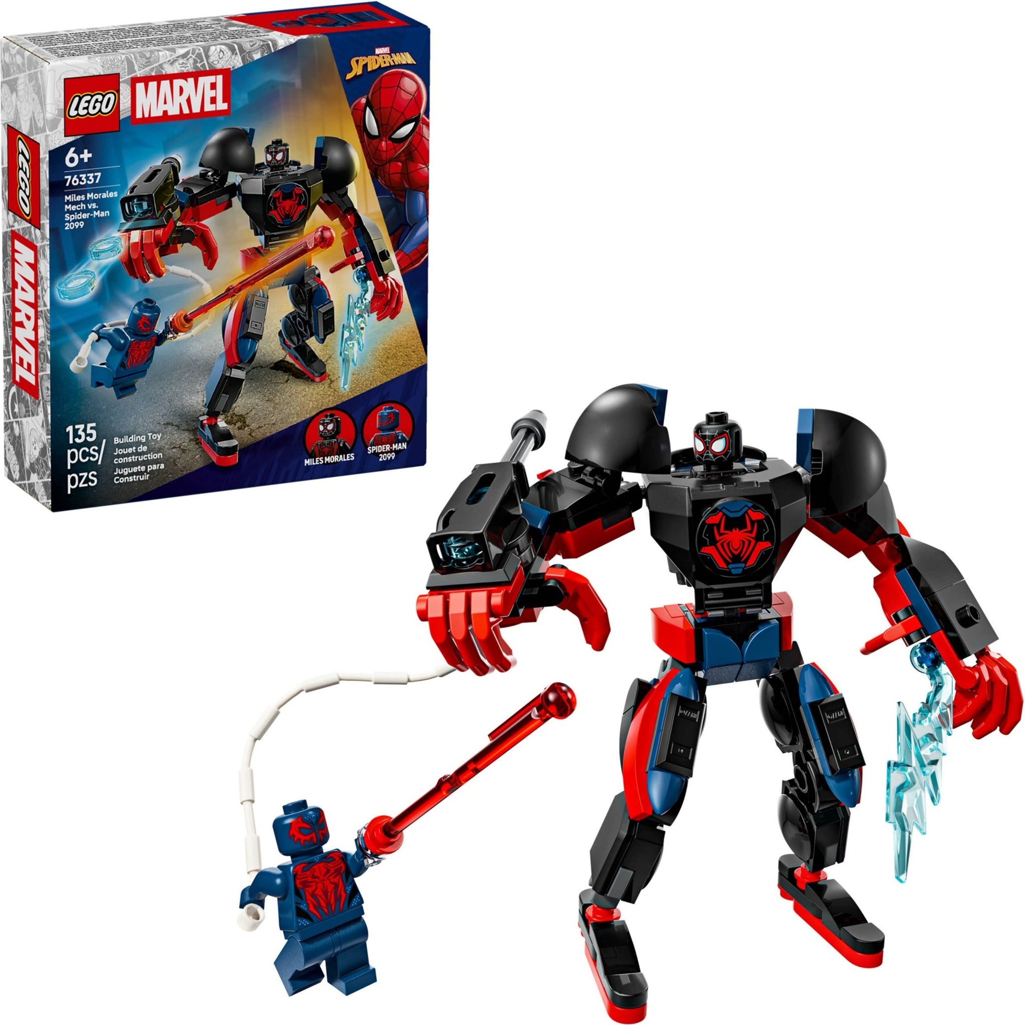 Miles Morales Mech vs. Spider-Man 2099 | Marvel Super Heroes | 76337