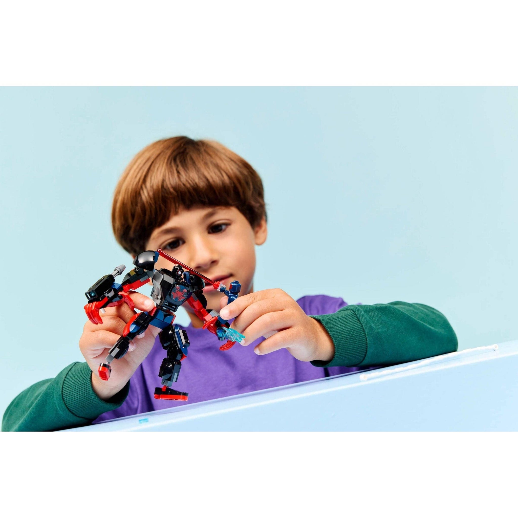Miles Morales Mech vs. Spider-Man 2099 | Marvel Super Heroes | 76337