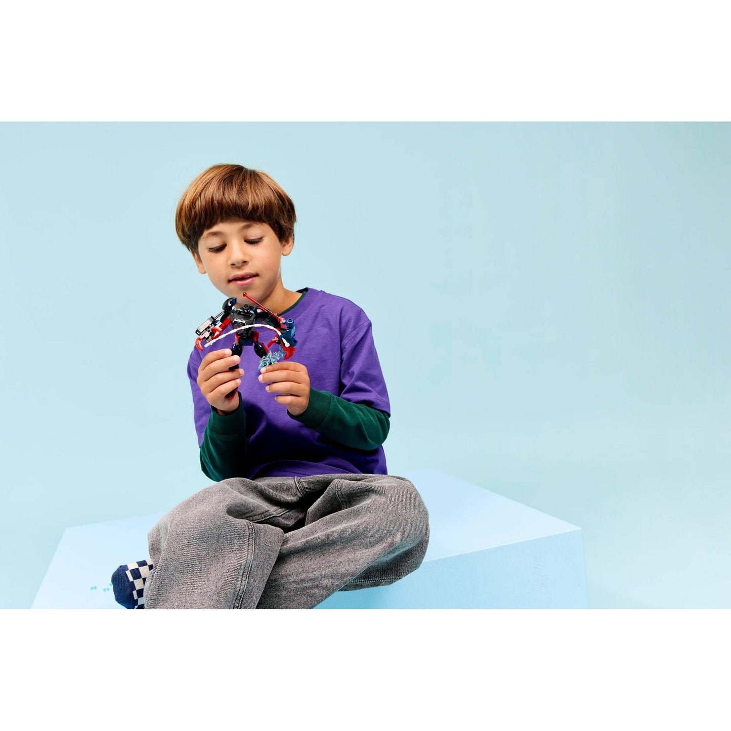 Miles Morales Mech vs. Spider-Man 2099 | Marvel Super Heroes | 76337