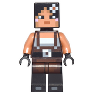 Skin Minecraft 2 - Pixellisée, Femme avec Fleur et Bretelles | min035