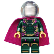 Mysterio - Magenta Trim, Flat Silver Head, Trans-Clear Helmet | sh0580