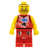 NBA Player, Number 4 with Red Legs | nba044