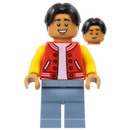 Ned Leeds - Red and Yellow Letter Jacket, Sand Blue Legs | sh0893