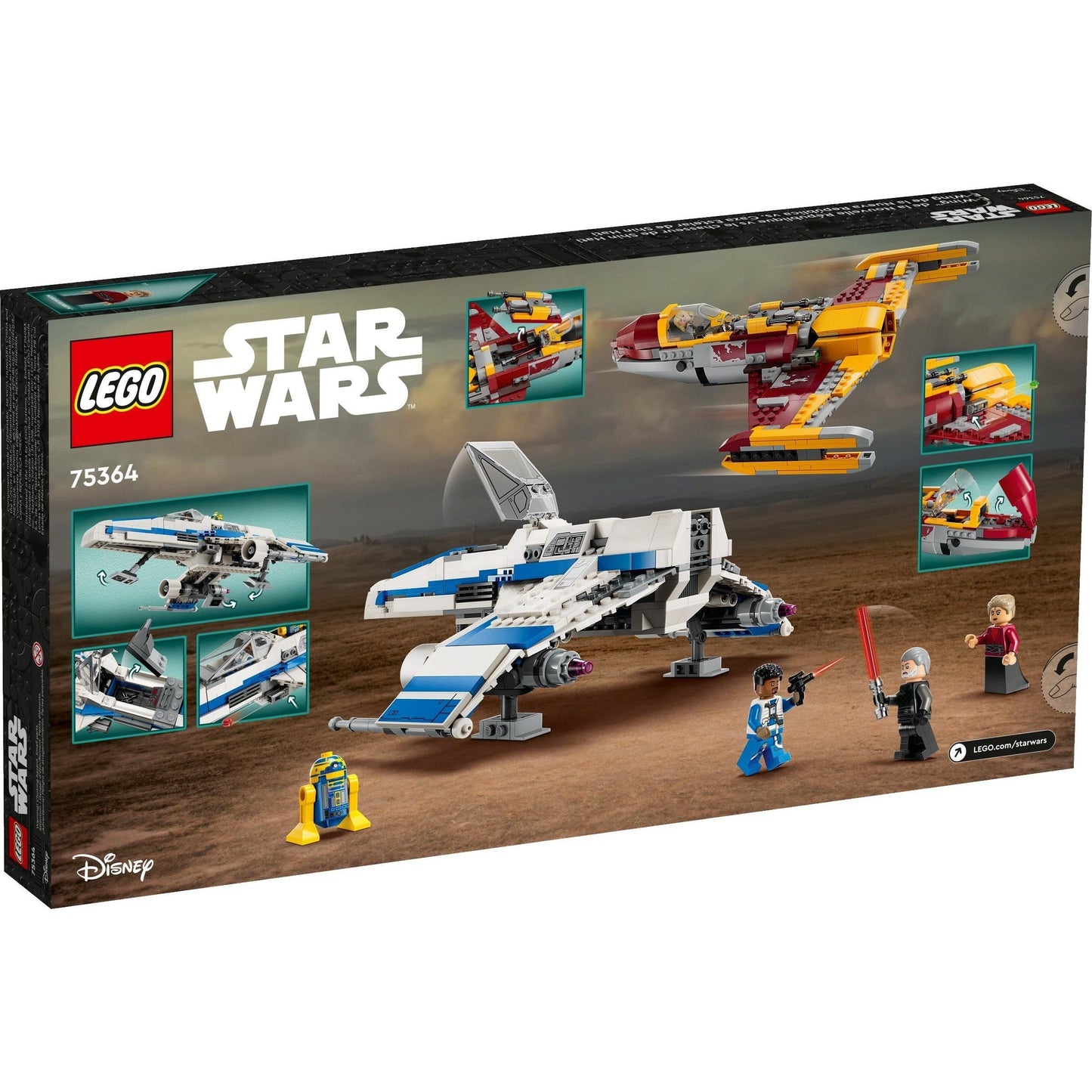 New Republic E-wing vs. Shin Hati's Starfighter | Star Wars | 75364