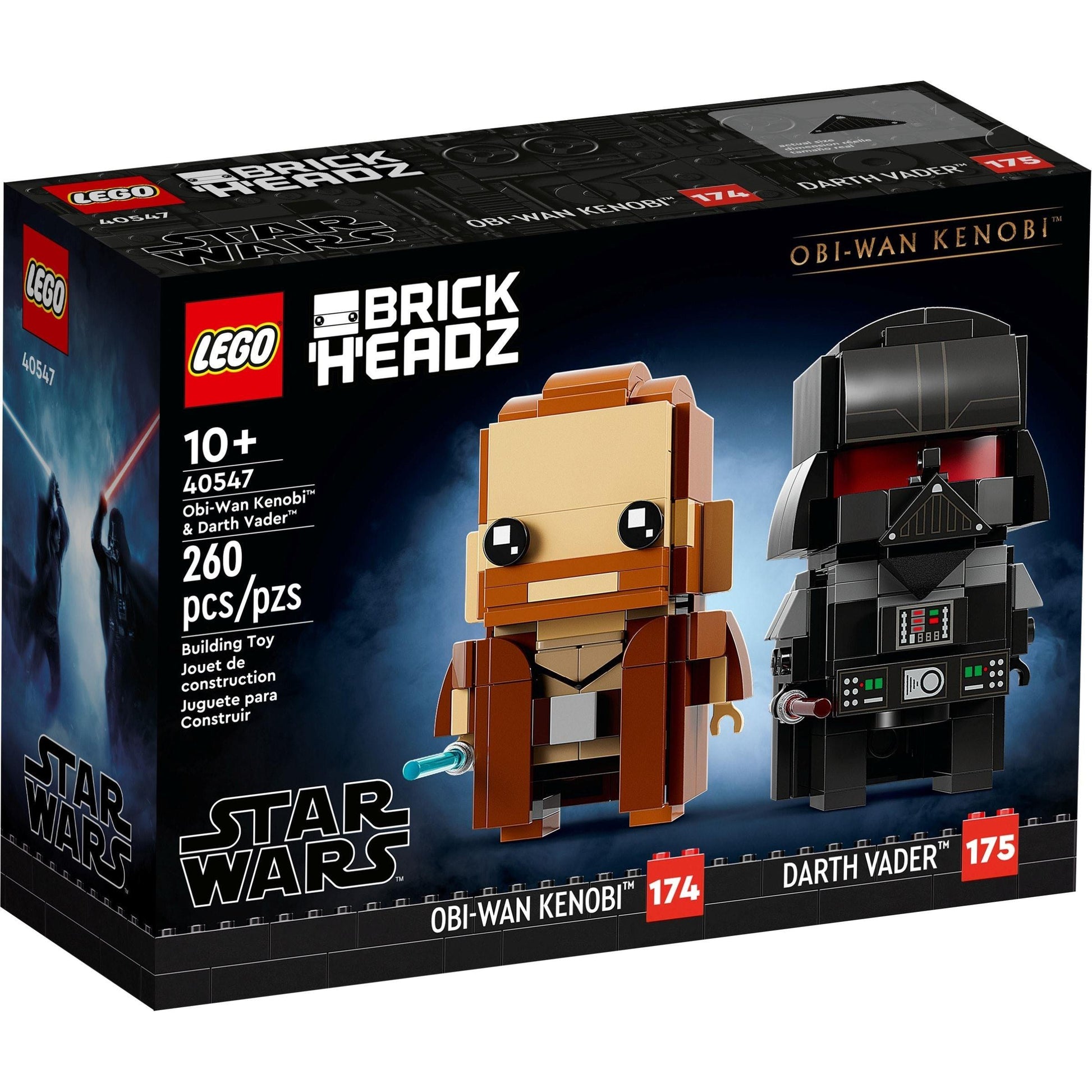 Obi-Wan Kenobi & Darth Vader | BrickHeadz | 40547