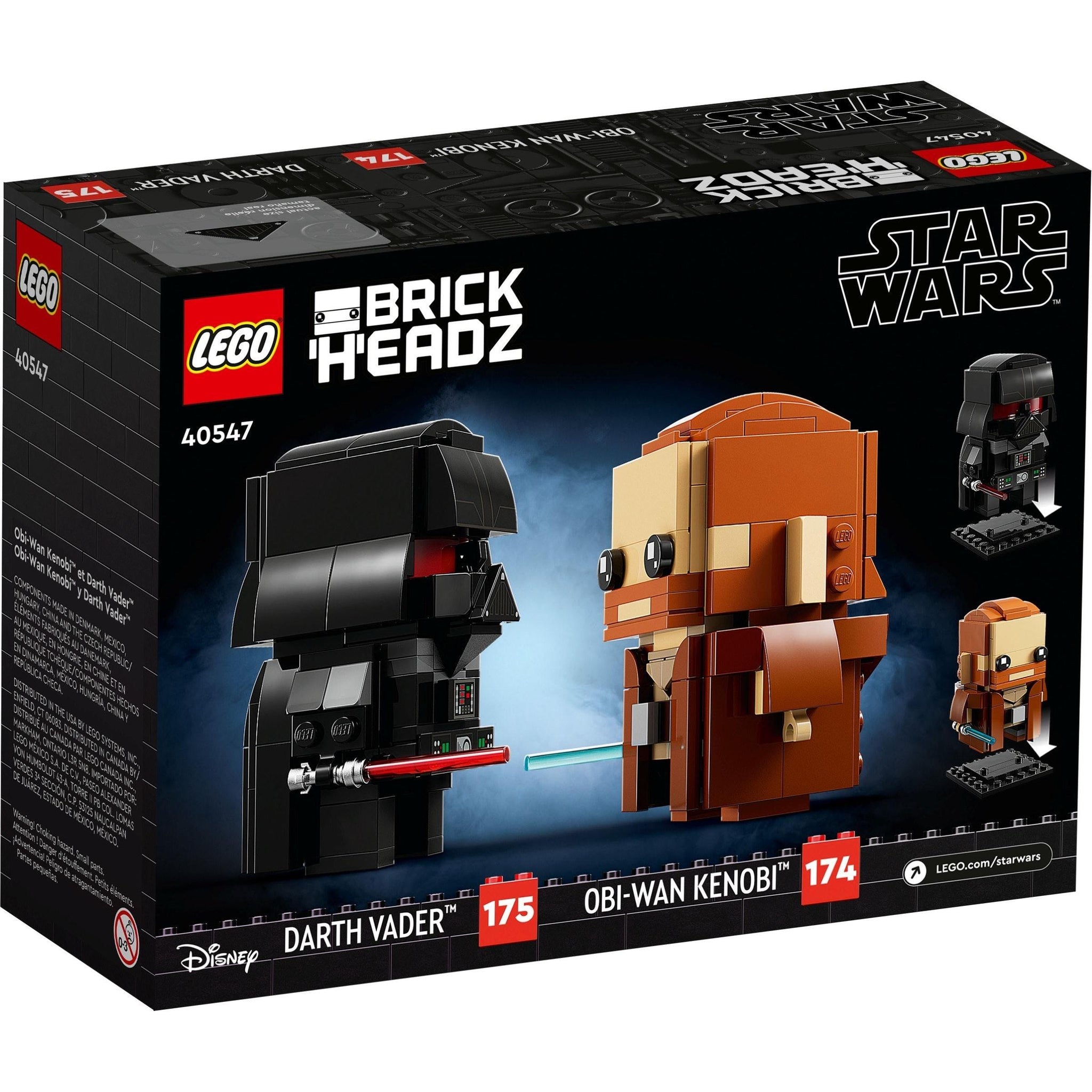 Obi-Wan Kenobi & Darth Vader | BrickHeadz | 40547