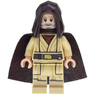 Obi-Wan Kenobi - Vieux capuchon marron foncé et cape spongieuse | sw1467