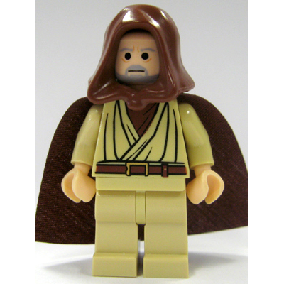 Obi-Wan Kenobi - Old, Light Nougat, Reddish Brown Hood and Cape | sw0206