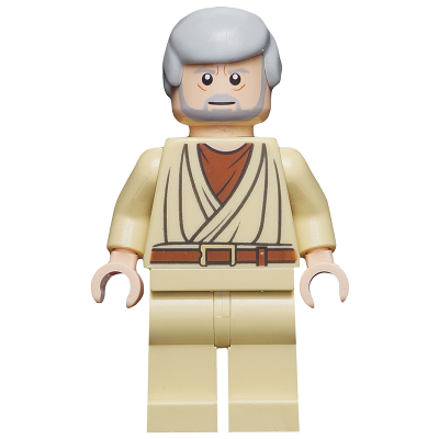 Obi-Wan Kenobi - Old, Light Nougat, White Pupils | sw0274