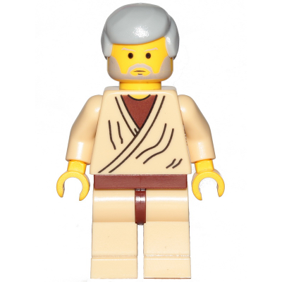 Obi-Wan Kenobi (Old with Light Bluish Gray Hair - 20th Anniversary Torso) | sw1069