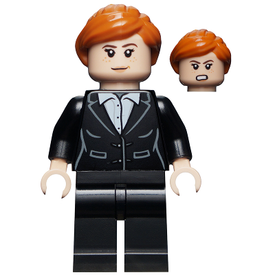 Pepper Potts - Black Suit, Dark Orange Ponytail | sh0740