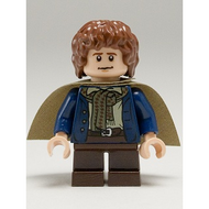Peregrin Touque (Pippin) - Veste bleu foncé, cape vert olive | lor012