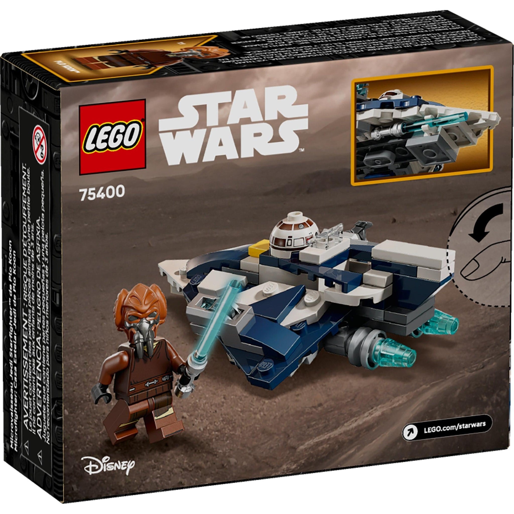 Plo Koon's Jedi Starfighter Microfighter | Star Wars | 75400