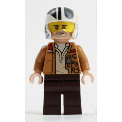 Poe Dameron (Medium Nougat Jacket, Helmet) | sw1145