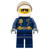 Police - City Helicopter Pilot Female, Silver Sunglasses | cty0739