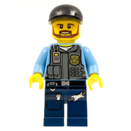 Police - LEGO City Agent de police d'élite infiltré 1 - Barbe brune | cty0360