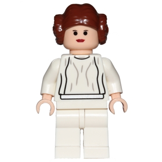 Princess Leia - Light Nougat, White Dress, Big Eyes | sw0175b
