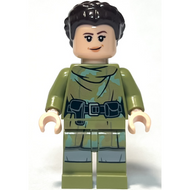 Princess Leia - Olive Green Endor Outfit, Hair | sw1296