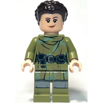 Princess Leia - Olive Green Endor Outfit, Hair | sw1296