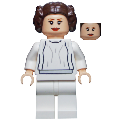 Princess Leia (White Dress, Big Eyelashes) | sw0337
