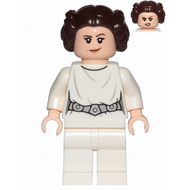 Princess Leia (White Dress, Detailed Belt, Crooked Smile) | sw0994