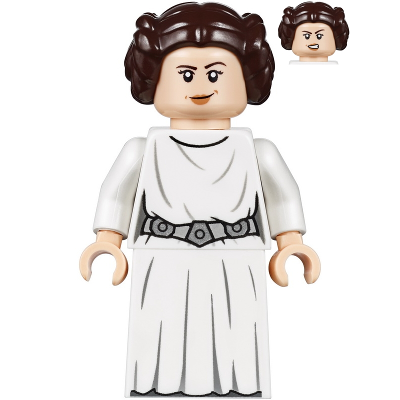 Princesse Leia (Robe blanche, ceinture détaillée, jupe) | sw1036