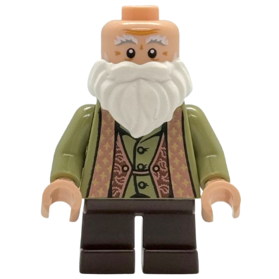Professor Filius Flitwick - Olive Green Suit, Dark Brown Short Legs | hp536