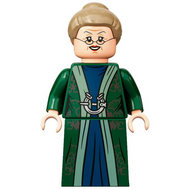 Professor Minerva McGonagall - Dark Green Robe over Dark Blue Dress, Dark Tan Hair | hp293