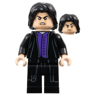 Professor Severus Snape - Dark Purple Shirt, Black Robes, Printed Legs, No Shirt Tail | hp134b
