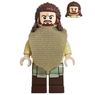 Qui-Gon Jinn - Poncho, Reddish Brown Beard | sw0651