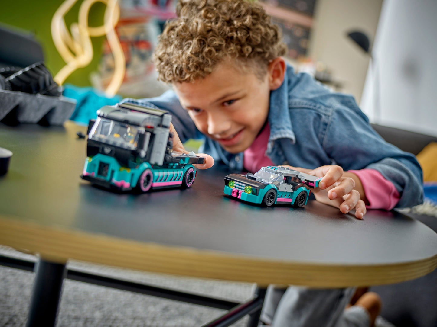 Race Car and Car Carrier Truck | City | 60406