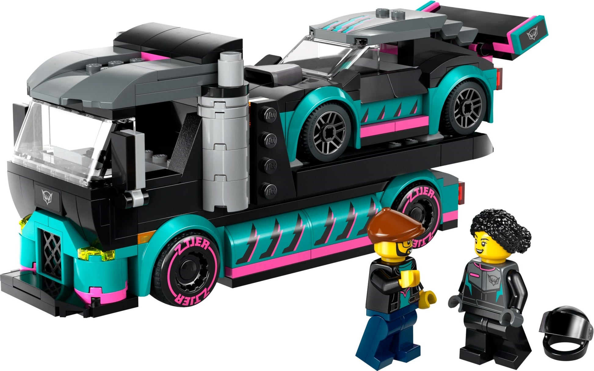 Race Car and Car Carrier Truck | City | 60406