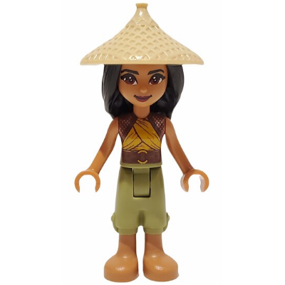 Raya - Tan Conical Hat, Yellow Top, Medium Nougat Boots | dp118