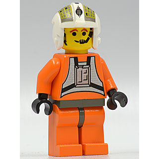 Rebel Pilot Y-wing (Jon 'Dutch' Vander, Gold Leader) - Yellow Head, Dark Gray Hips | sw0033