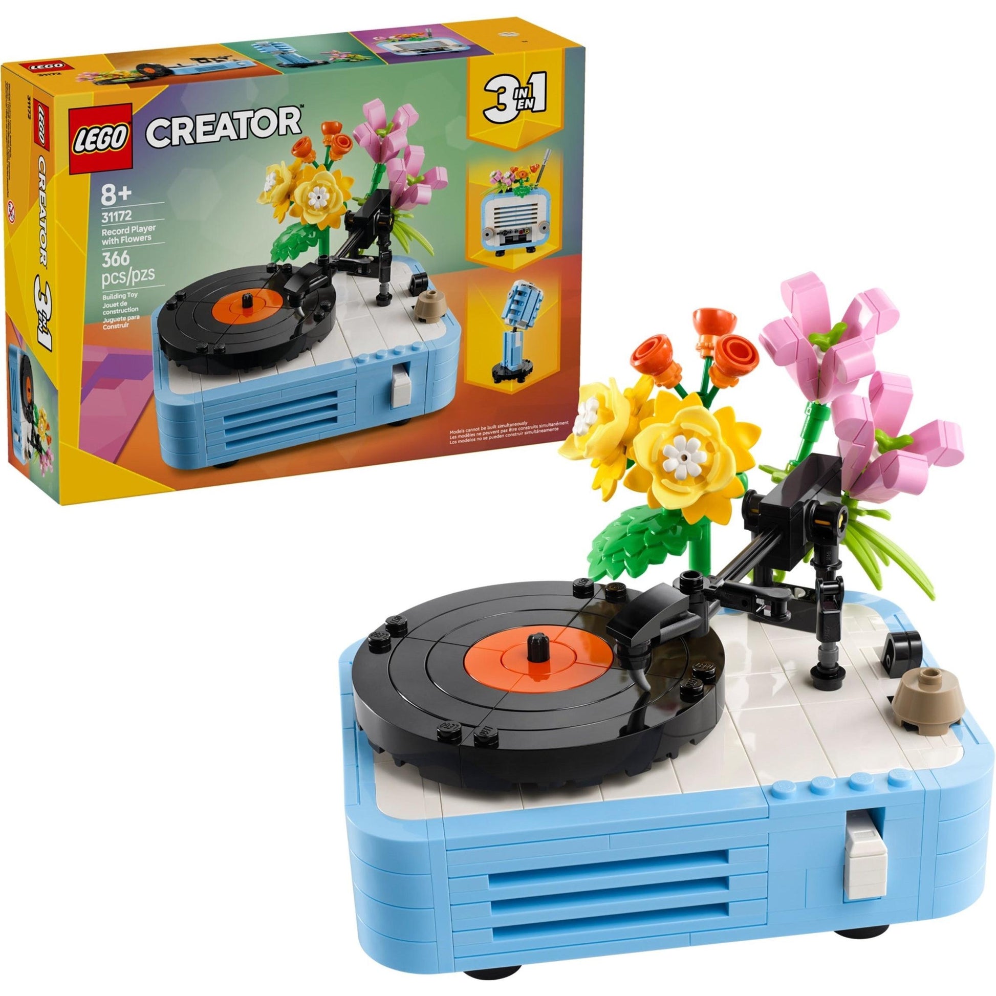 Platine vinyle à fleurs | Créateur | 31172