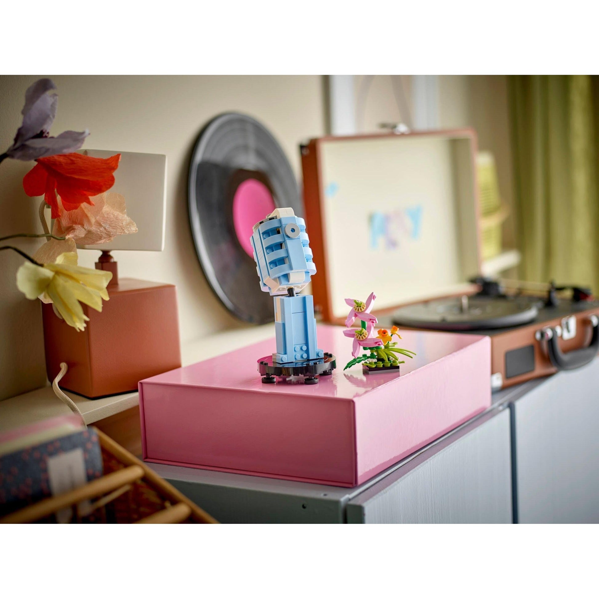 Platine vinyle à fleurs | Créateur | 31172